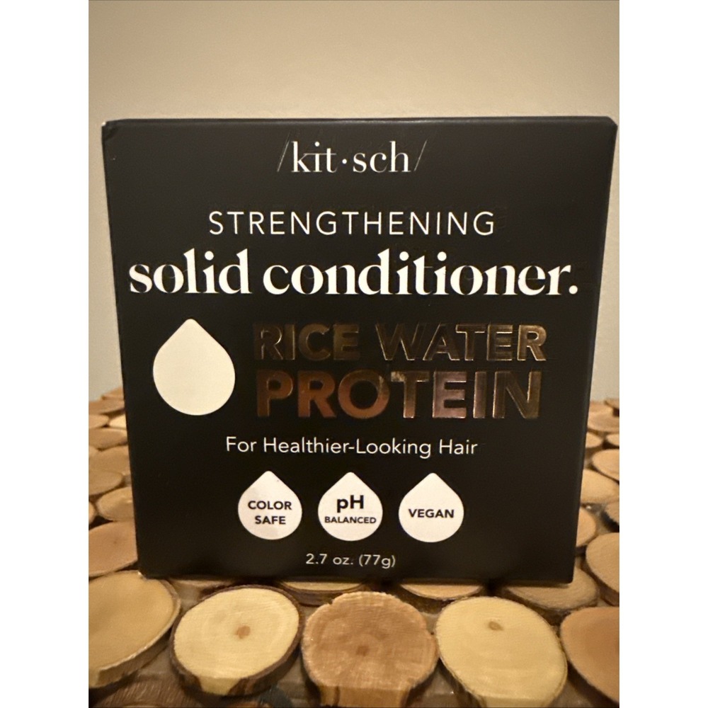 kitsch Solid Conditioner Rice Water Protein White Tea & Mandarin 2.7oz - New